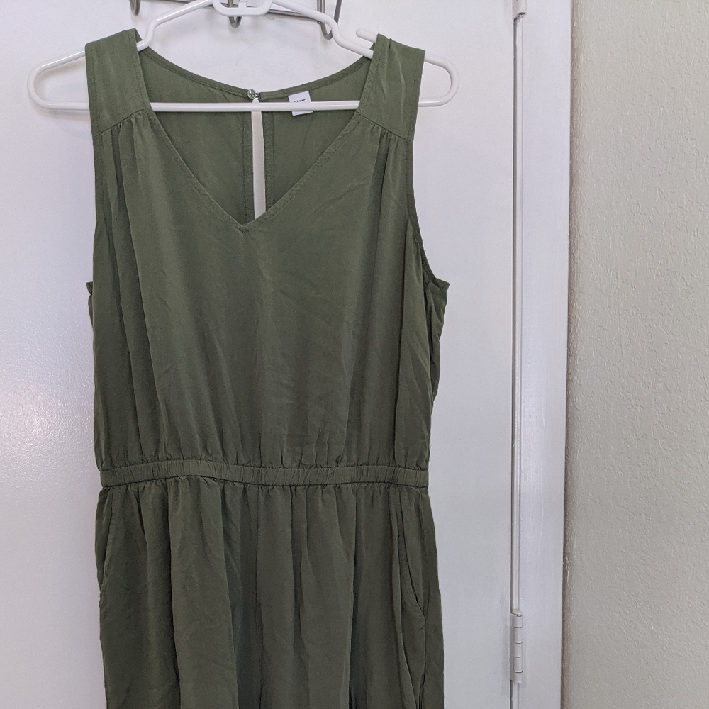 Forest green romper